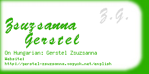 zsuzsanna gerstel business card